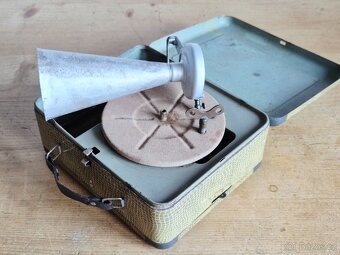 Starožitný dětský gramofon GBN Bing, 1930-40, Pingmyphone - 2