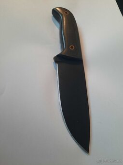 Pevný nůž s koženým pouzdrem - 2