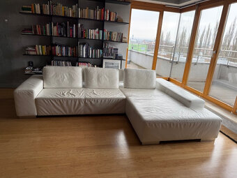 Bílá kožená sedací souprava Ewald Schilig - 2