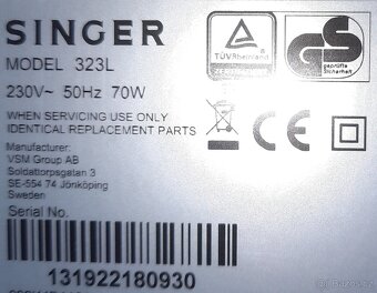 Prodám Singer 323 L - 2