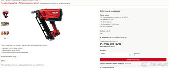 Plynem poháněná hřebíkovačka Hilti GX 90-WF - 2