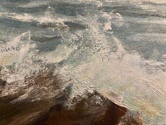 Obraz Antonín Hnátek, Příboj u Dubrovníku olej 110x60 - 2