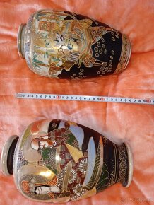 Starožitné Japonské vázy Satsuma - 2