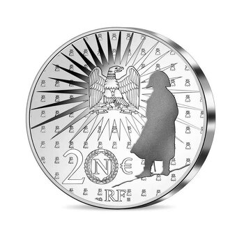 1 OZ Stříbrná mince 200. VÝROČÍ OD SMRTI NAPOLEONA, PROOF - 2