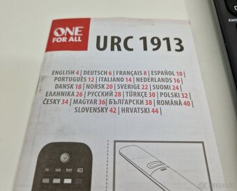 univerzální TV ovladač URC 1913 (One for all) - 2