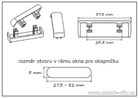 Záslepka / krytka / otvorů rámů oken - www.zaluzie-dily.cz - 2