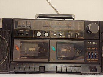 Siemens Club877 radiomagnetofon retro 2 kazeťák - 2