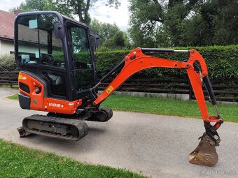 Minibagr Kubota KX016-4, rok 2017, 1950mth, roztah. pásy - 2