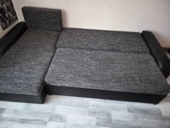 Zánovní rozkládací sedačka s úložným prostorem - 2
