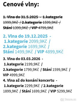 Mega KISS Party Ostrava Aréna-4 vstup.(1ks/1500Kč) - 2