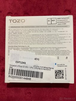 PRODÁM BEZDRÁTOVOU  NABÍJEČKU TOZO  W6 - 2