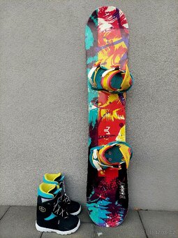 Snowboard BEANY ACTION včetně vázání, 133 cm + boty - 2