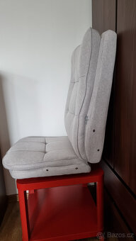 Židle k psacímu stolu do 150kg, kancelářské křeslo, šedá - 2