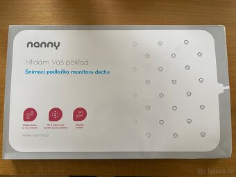 Nanny BM-02 monitor dechu + podložka navíc. Záruka - 2