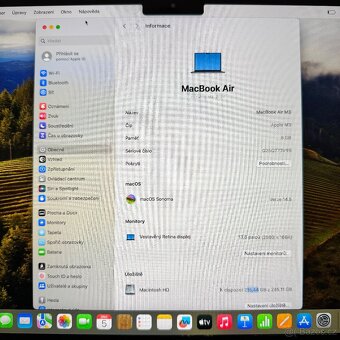 NOVÝ MACBOOK AIR 13” m3/256GB/8GB/BATERIE 100% - 2
