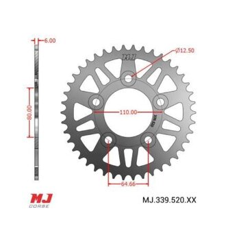 Prodám rozetu Transalp XL 750/ 47z. o 2 víc než orig. - 2