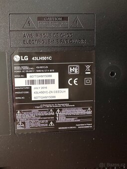 LED TV LG 109cm - krásný stav - 2