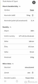Pronajmu střešní box thule - 2
