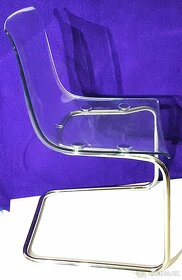 designová židle –transparentní IKEA - 2