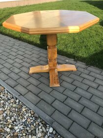 Masivní bukový dřevěný stůl - 2