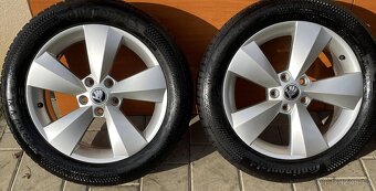 NANUQ originá škoda alu disky z Octvia IV 215 55 R17 - 2
