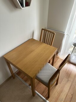 IKEA EKEDALEN jídelní stůl a 2x židle - 2