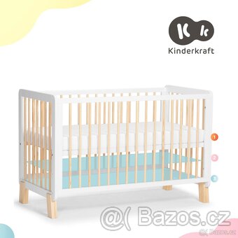Postýlka KinderKraft LUNKY white - 2