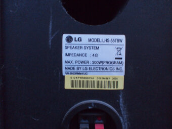 Reproduktory 5.1 + pasiv subwoofer k domácímu kinu LG - 2