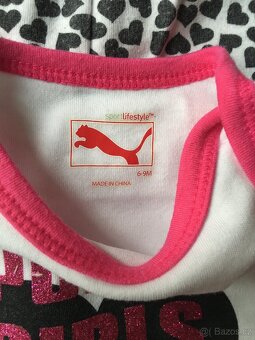 Kalhoty a body Puma velikost 6-9 měsíců - 2