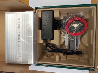 Externí box GEMBIRD pro HDD 3,5" SATA , stříbrný - 2