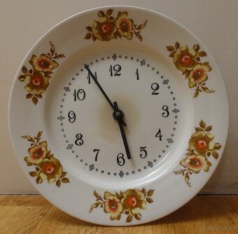 Nástěnné hodiny - PRIM ELECTRIC - Květinový vzor - 2