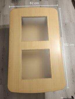 .Konferenční stolek s mléčným sklem - 2