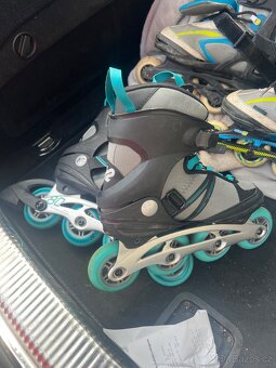 Inline koleckove brusle 3 páry,k2 fila - 2