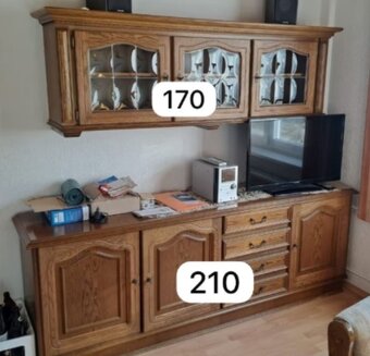 Rustikální komoda a nástěnné skříňky - 2