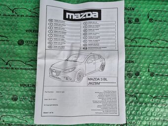 LED osvětlení zavazadlového prostoru (kufru) Mazda 3 BL hatc - 2