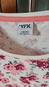 Letní šaty, zn. KIK, vel. 146/152, 10-12 let, květiny - 2