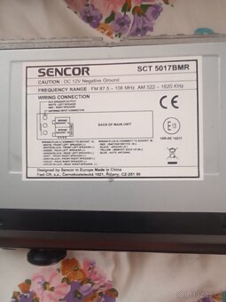 Autoradio zn. Senkor - 2