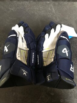 Rukavice bauer hyperlite SR 14 , modrá navi - 2
