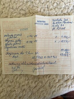 Stará obývací stěna “Opál2” z roku 1974 - 2