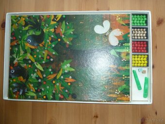 Retro hra Zlatá jablka Železnobrodské sklo kompletní - 2