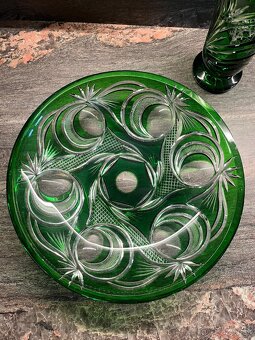 Skleněná váza a mísa asi ceasar crystal - 2