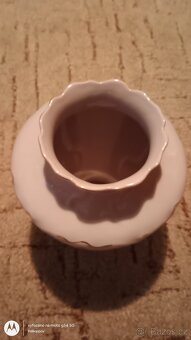 Váza z růžového porcelánu H&C - 2