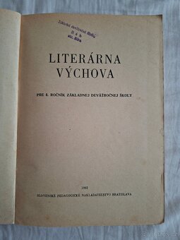 Literárna výchova (1962) - 2