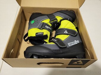 Dětské běžkařské boty Fischer Snowstar Black Yellow vel. 33 - 2