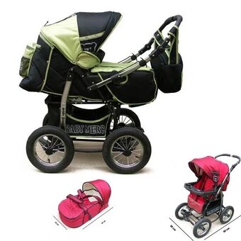 Kombinovaný kočárek Baby Merc - 2