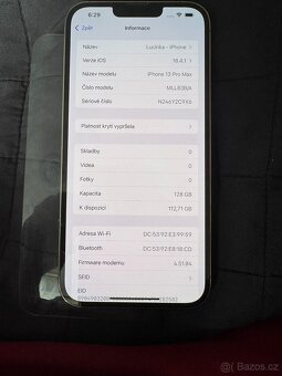 Prodám iPhone 13 pro max 128GB - 2