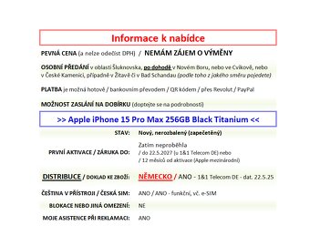 iPhone 16 Pro Max 256GB Natural NOVÝ NEROZBALENÝ - 2