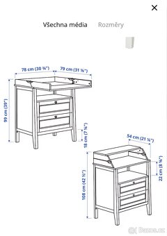 Set IKEA Sundvik: šatní skříň a přebalovací stůl/komoda - 2