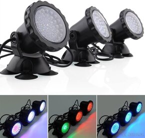 Set 4 kusů LED podvodních RGB světel - 2
