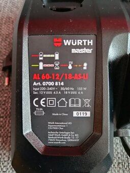 Nabíječka Würth - 2